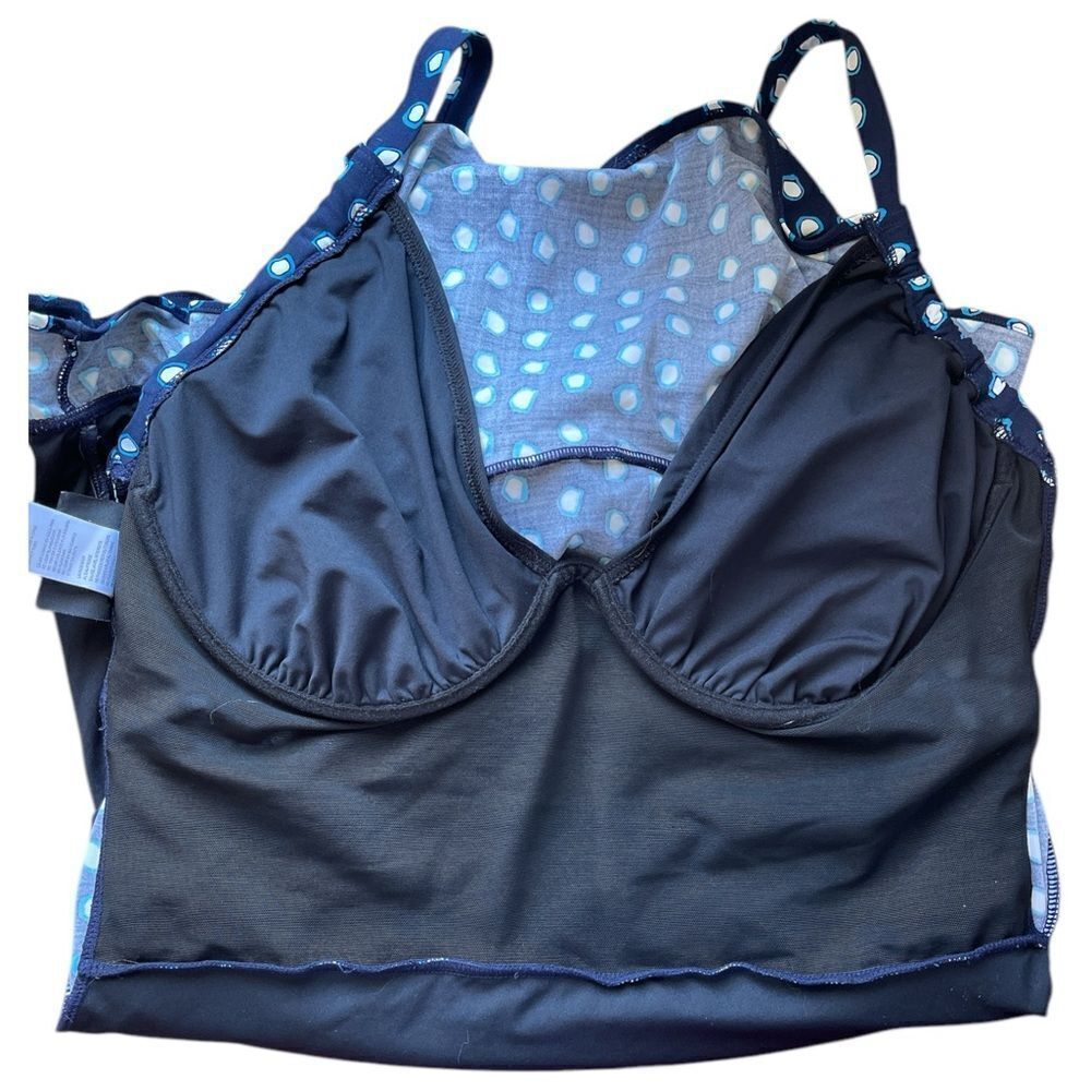 Coco Reef Blue Patterned Bikini Top - Picture 7 of 8